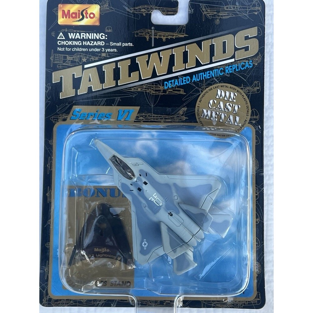 2001 Maisto Tailwinds YF-22 Lightning II US Air Force Diecast Jet Sealed